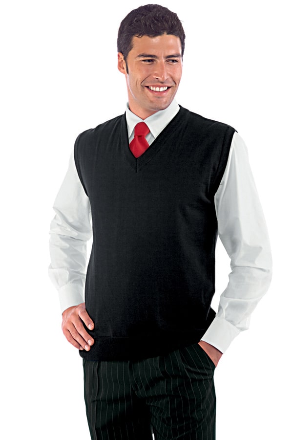 Gilet unisex in misto Lana Nero - ITALIADIVISE