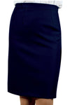 Gonna Losanna Blu Stretch Foderata