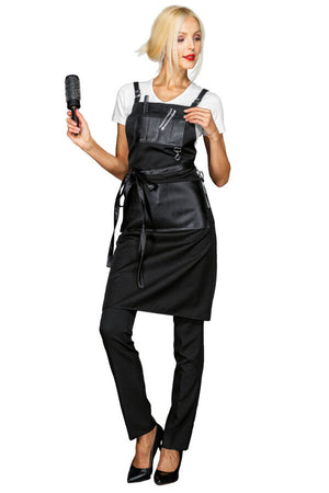 Grembiule Bristol Nero + Ecopelle nera
