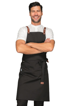 Grembiule Mexico nero con inserti ecopelle