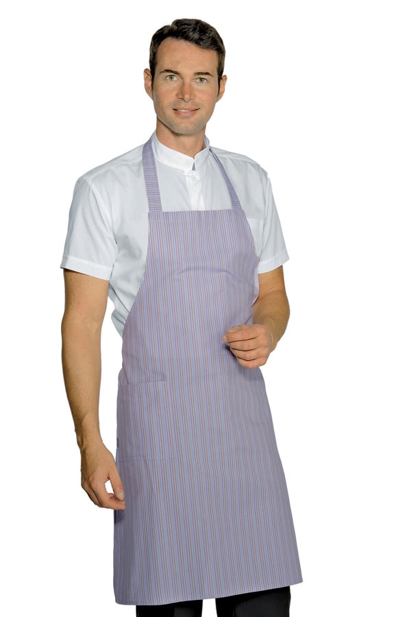 Pettorina Bio Cotone Pastello a righe lilla