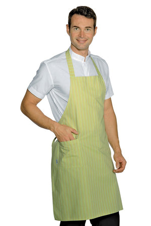 Pettorina Bio Cotone Pastello a righe mela