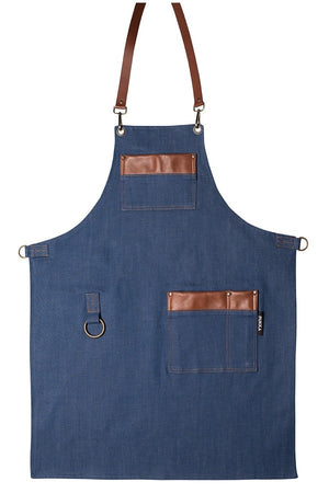 Grembiule Labour Denim con inserti pelle