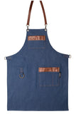 Grembiule Labour Denim con inserti pelle
