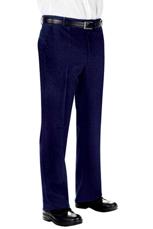 Pantalone Uomo senza pinces fresco Lana Blu
