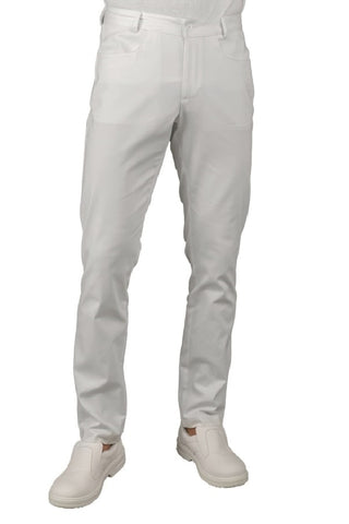 Pantalone Yale Slim Bianco in cotone stretch - ITALIADIVISE