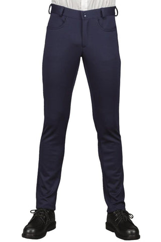 Pantalone Yale Slim Blu Jersey Milano - ITALIADIVISE