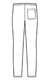 Pantalone unisex disegno rear