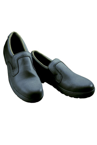 Scarpa da cucina e laboratorio senza lacci nere