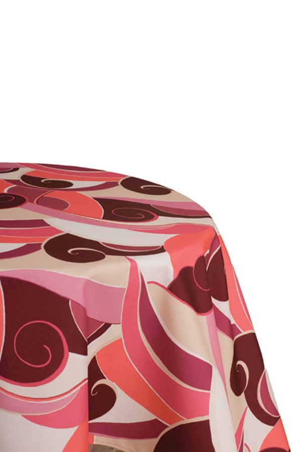 Tovaglia Malindi Bordeaux rosa crema