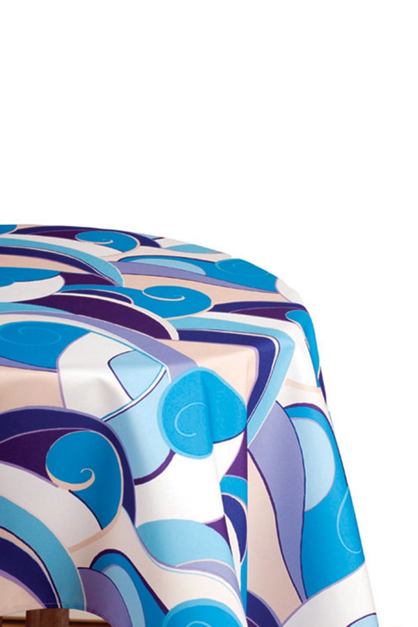 Tovaglia Malindi Turchese bianca viola