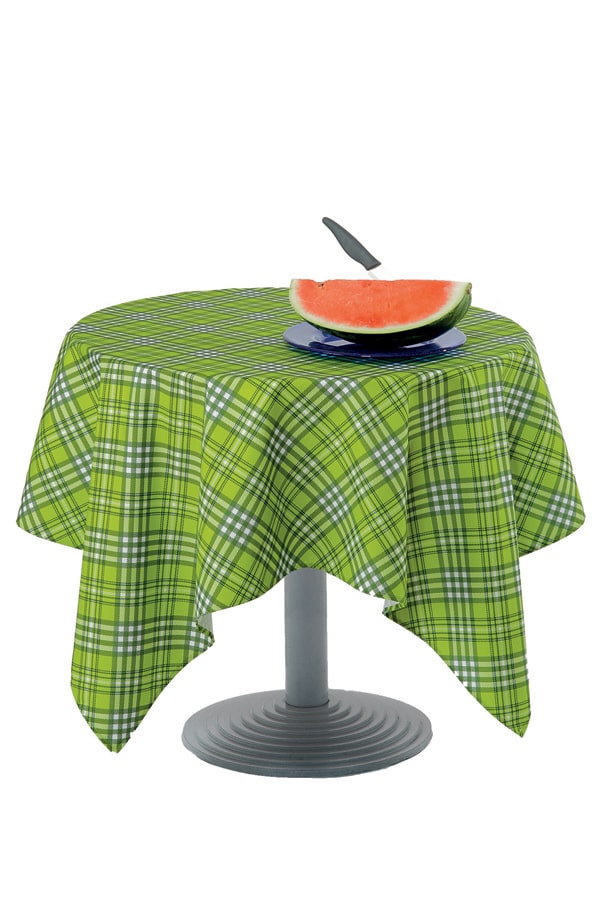 Tovaglia Tartan Verde mela motivi verdone