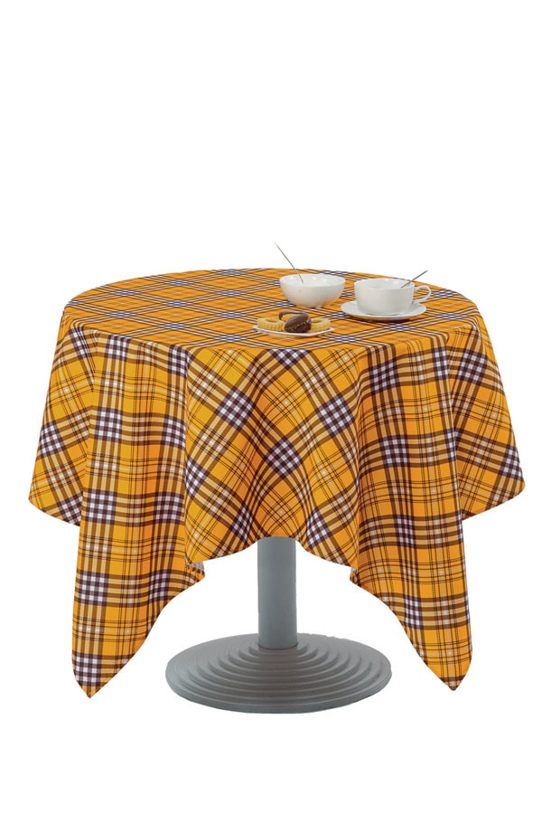 Tovaglia Tartan Albicocca motivi moro