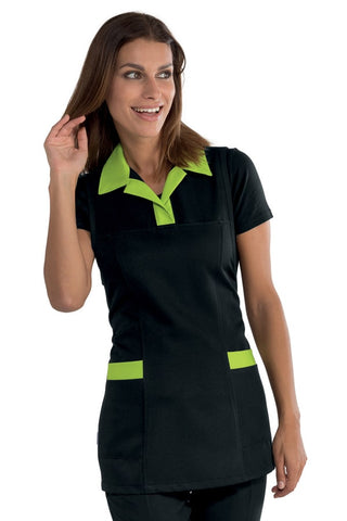 Grembiule Trinidad Nero profili verdi onesize - ITALIADIVISE