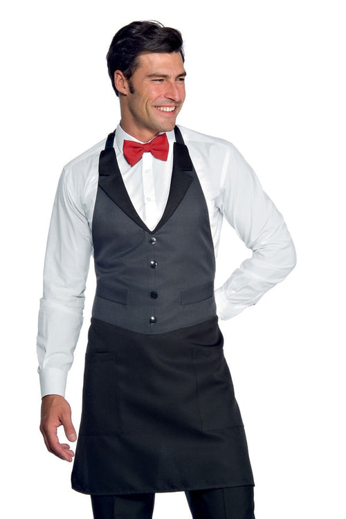 Grembiule unisex Victor antracite nero