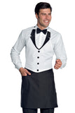 Grembiule unisex Victor bianco nero