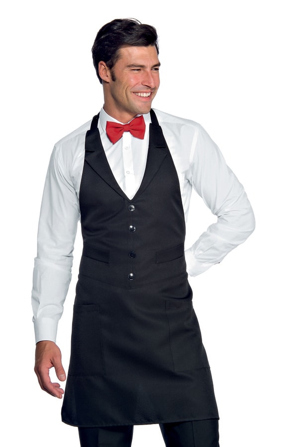 Grembiule unisex Victor nero